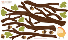 Small Branch Decals - Dark