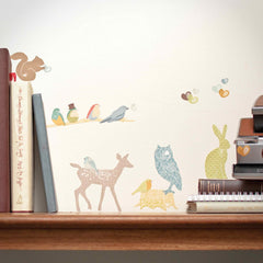 Mini Forest Critter Decals - Earthy