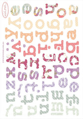 Mini Alphabet Decals - Girly