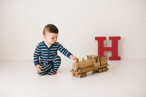 James Navy Onesie