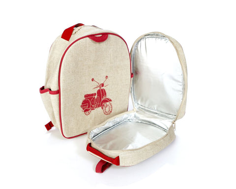 Red Scooter Backpack & Lunchbox