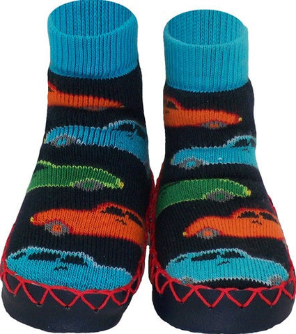 Swedish Konfetti Moccasins - Crazy Cars