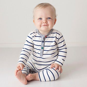 Hamish Grey L/S Onesie
