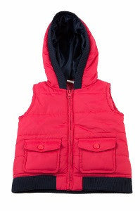 Raspberry Puffer Vest