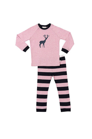 Pink and Navy Elk Pyjamas