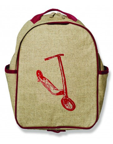 Red Kick Scooter Backpack & Lunchbox